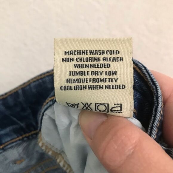 KDNK 11 4 14 11 painted & distressed light wash stretch denim jeans 32 - Picture 7 of 7